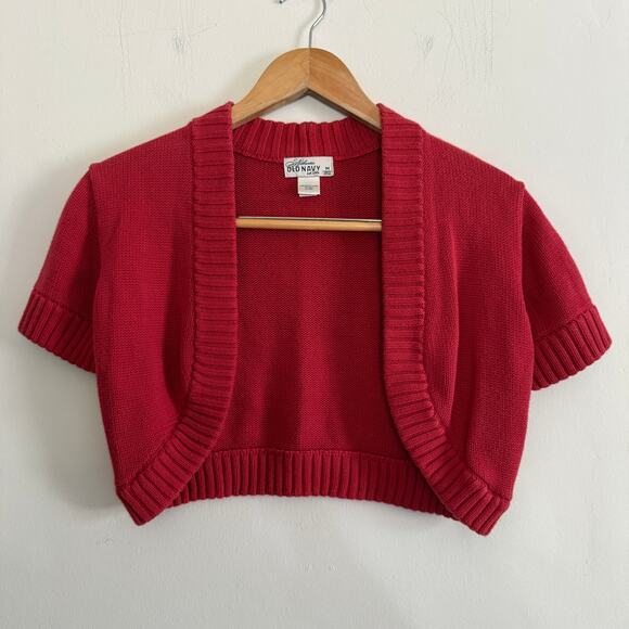 Old Navy Sweaters - Y2K Vintage 100% Cotton Short Sleeve Shrug Sweater | Old Navy | Medium